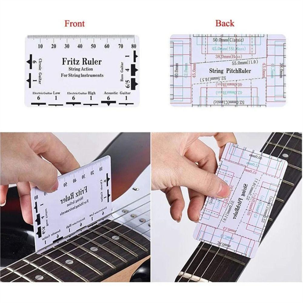 Guitar Strings Guitar Ruler Luthier Tools Action Gauge Ruler String Pitch Ruler  Acoustic Guitar