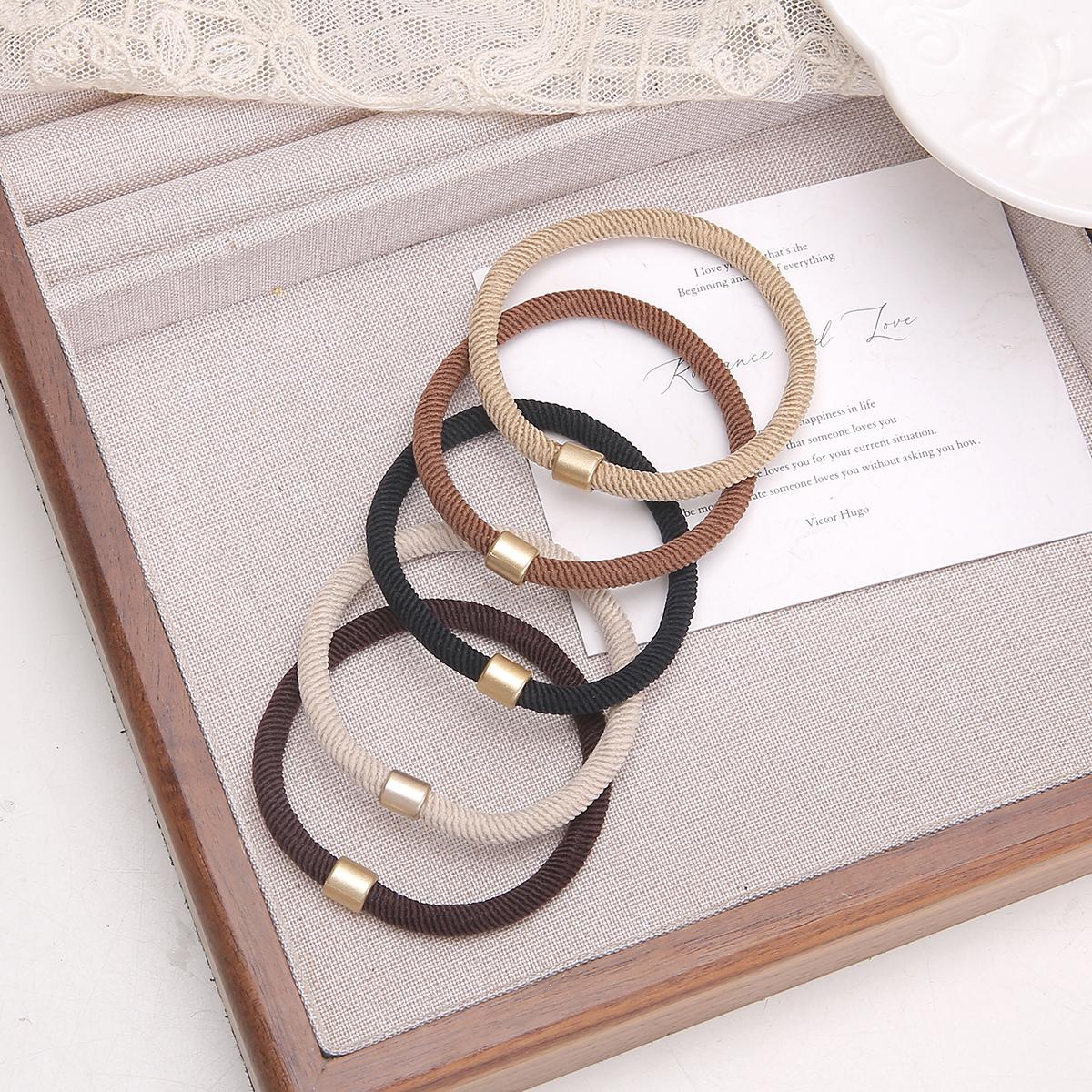 

5 шт. высокоэластичная повязка на голову Майяра, кольцо для волос, головной убор для девочки, милая резинка, аксессуары для волос разноцветный