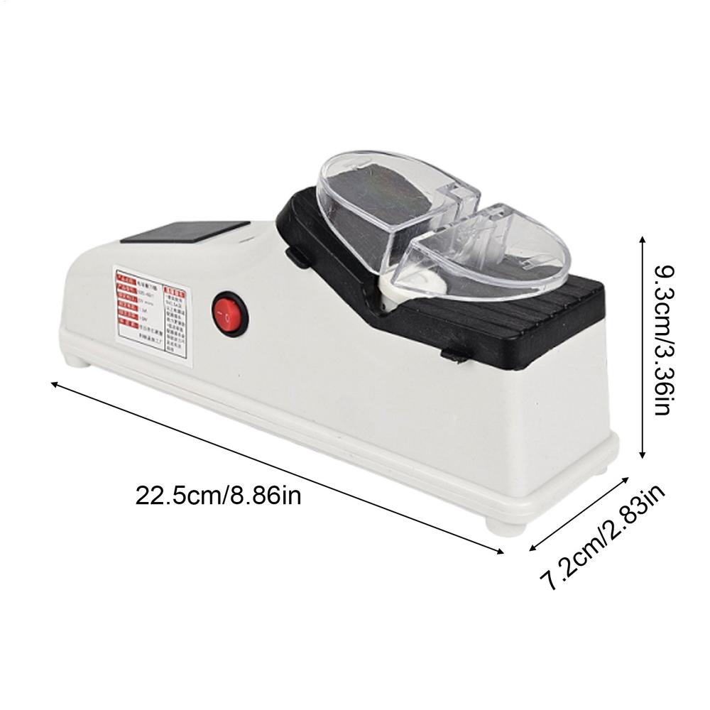 

Cutter Sharpener Tool Rechargeable Protective Lid Electric Cutter Sharpener Sharpening Gadgets Sharpening Equipment for Home S білий