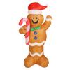 1.5m Height Christmas Inflatables Gingerbread Man with Candy Canes Blow Up Yard Decoration Snowman