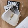 "2025 Women's Fashion Genuine Leather Single Shoulder Bag with Lock – Underarm Style Casual Handbag”