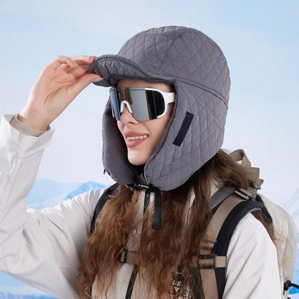 Windproof Scarf Mask Integrated Hat Coldproof Lei Feng Hat  for Outdoor Cycling Skiing