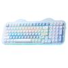 YUNZII C98 Wireless Mechanical Keyboard with 98 Gasket PBT MOA Custom RGB Cute Cake Technical Standards Compliance Certified Milk V2 Linear Numpad,
