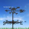 Weather Vane Ornament: Outdoor Wrought Iron Spray-Painted Roof Decoration Metal Craft