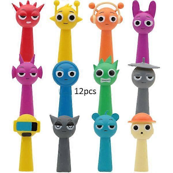 12-pack Sprunki Friends Action Figures Toy Series Anime Game PVC Figures 12PCS