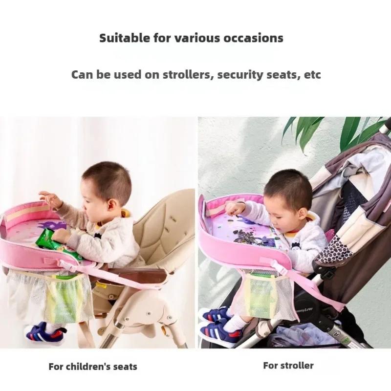 Kids Travel Tray Car Seat Activity and Play Tray Organizer for Children and Toddlers Lap Desk with Tablet Phone Holder Foldable