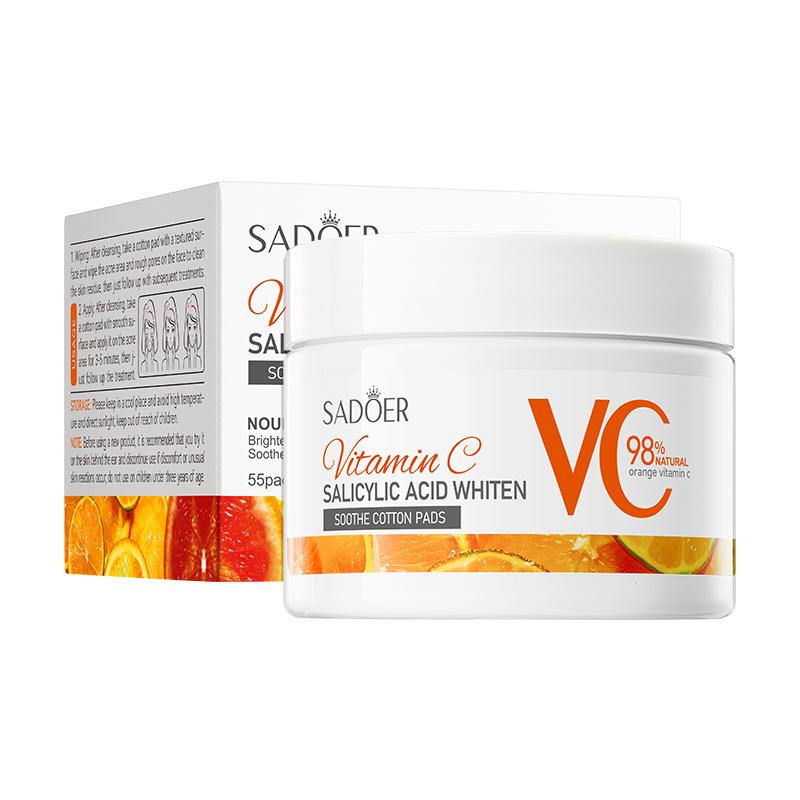 

Vitamin C cotton tablets, salicylic acid skin rejuvenation mask skin care products 110g/55pcs