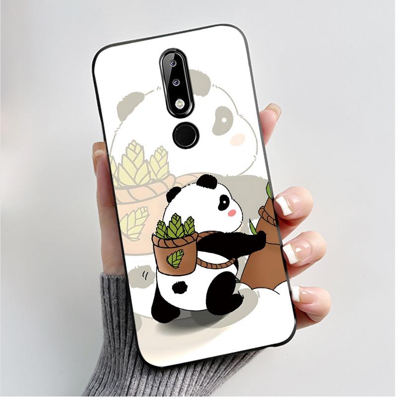 Silicone Case For Nokia X5 X6 5.1 Plus 6.1 Plus Phone Case Luxury Fashion Butterfly Flowers Soft Slim Black Jelly Cover Casing