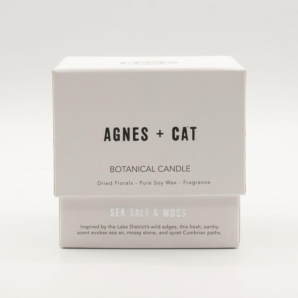 Agnes + Cat Botanical Soy Wax Candle – Seasalt & Moss