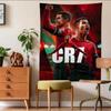 C-Cristiano R-Ronaldo CR7 Gobelin Anime Nadruk Duży Gobelin Wiszący na Ścianę Sztuka Science Fiction Pokój Wystrój Domu Dekoracja Ścienna