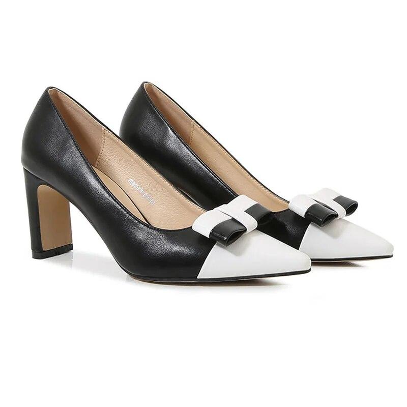 Dámská pracovní obuv velkých velikostí Vysoký podpatek Kancelářský Temperament Nový 7,5 cm podpatek WZ