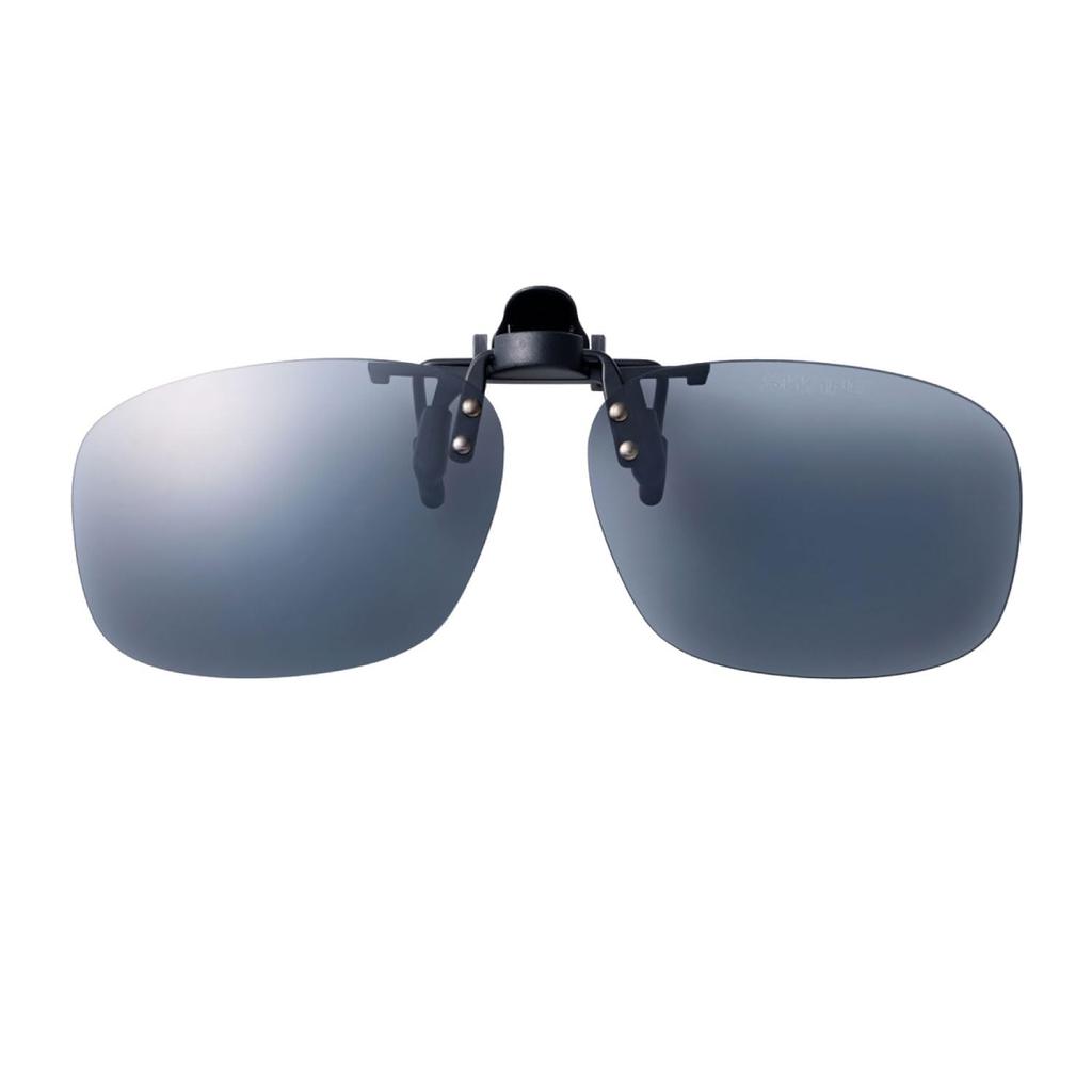 Swans Polarized Smoke Made in Free Size SCP-23_SMK Sunglasses, Japan, Clip-on, Flip-Up,