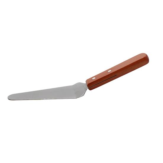 Wooden Handle Stainless Steel Cake Pizza Cheese Shovel Scoop Kitchen Baking