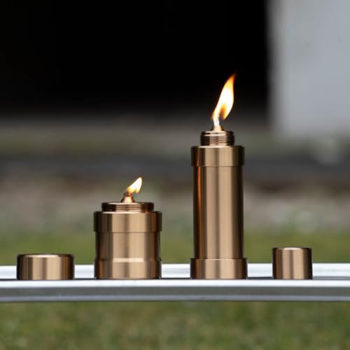 Captain Stag UK-518 Camping Emergency Lantern Light, CS Oil Lamp, Short, with Replacement Wick and Gasket