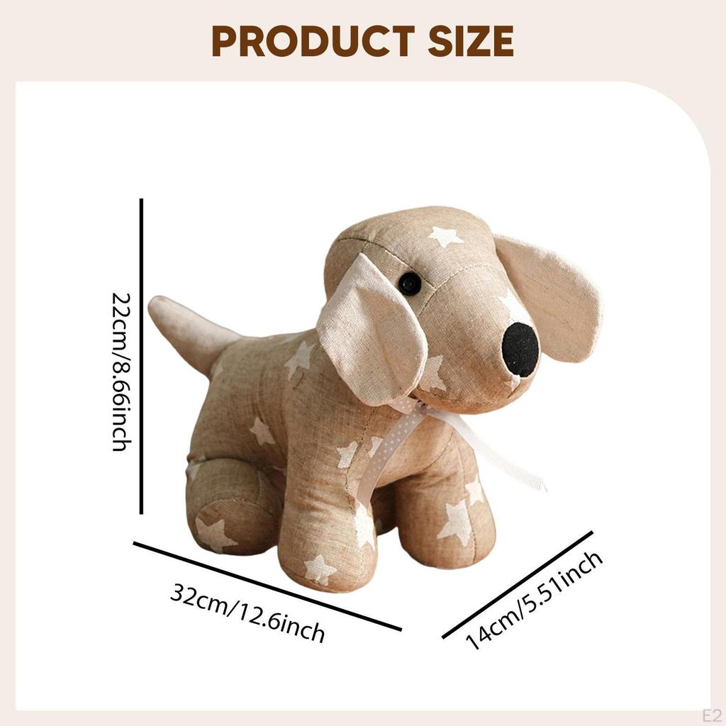 Decorative Door Stop Dog Weighted Doorstop Sculpture Floor Ornament for Workplace