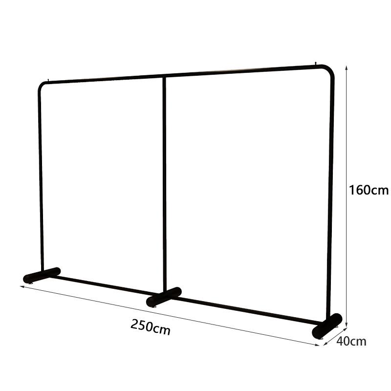 Minimalist Floor-Standing Hanger Rack for Men's and Women's Clothing Displays