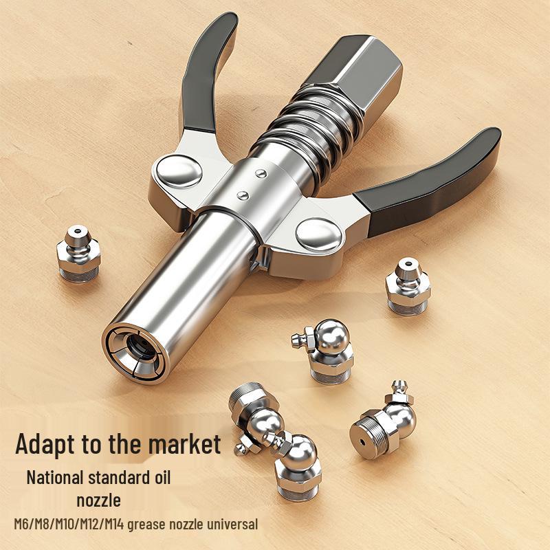 Self-Locking Grease Gun Nozzle – High-Pressure Locking Pliers Type Accessory