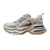 2025 autumn new leather thick-soled ins mesh dad shoes women's lightweight height increase breathable thin leisure sports