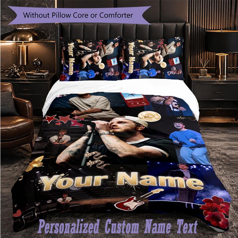 Personalized 3Pcs Bedding SetAlex Warren Custom Text Duvet Cover Pillowcase Set Bedroom Gift
