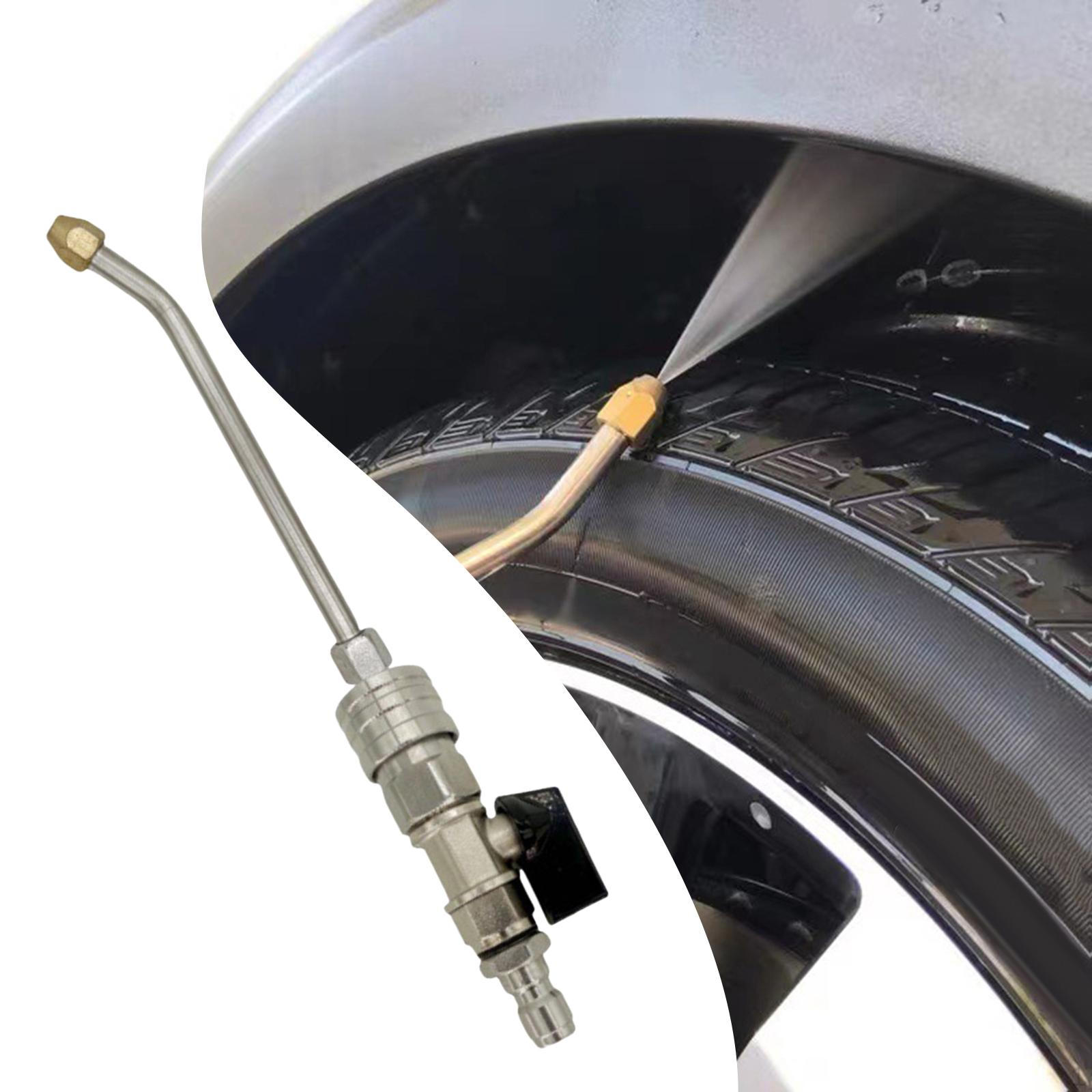 

High Pressure Washer Extension 1/4 inch Quick Connect Easy to Install Cleaning Rod Parts 25 Degree Curved