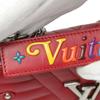 LOUIS VUITTON Chain tote New Wave Shoulder Bag leather Red Women M51930 Used