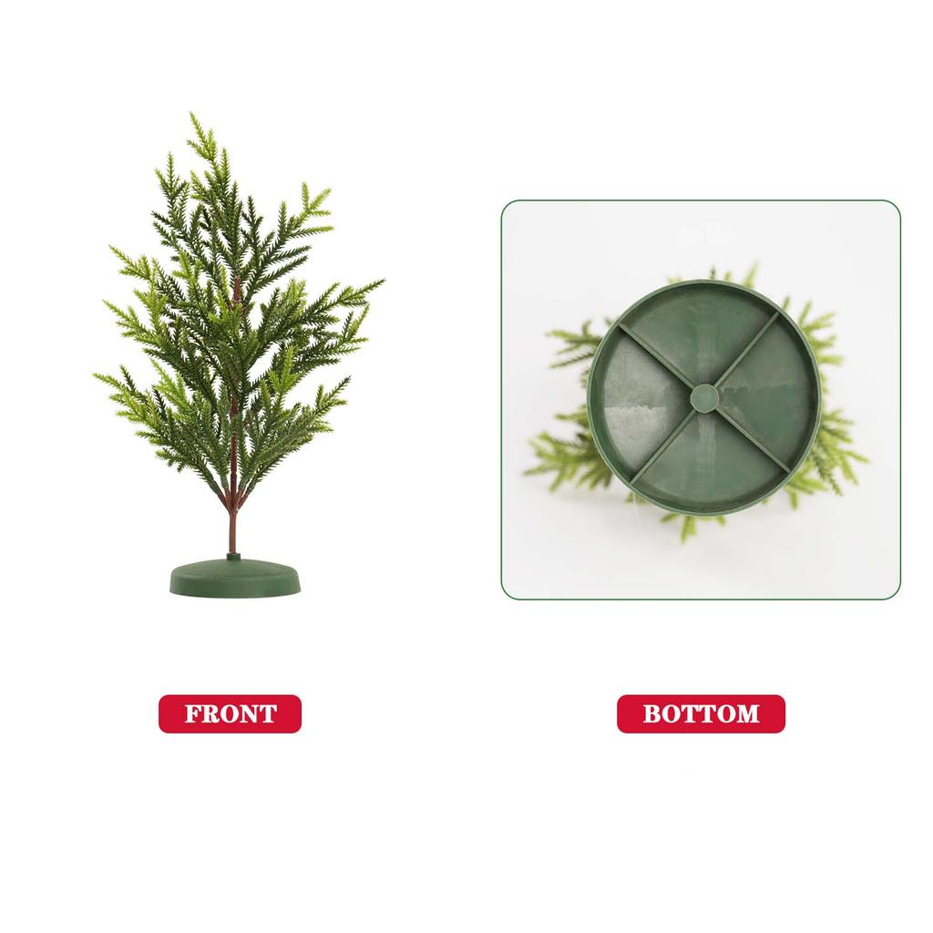 1PC 37CM Artificial Green Evergreen Christmas Tree Home Tabletop Christmas Tree DIY Party Window Decoration