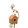 Metal Art Pole for Outdoor Birdhouse Garden Support