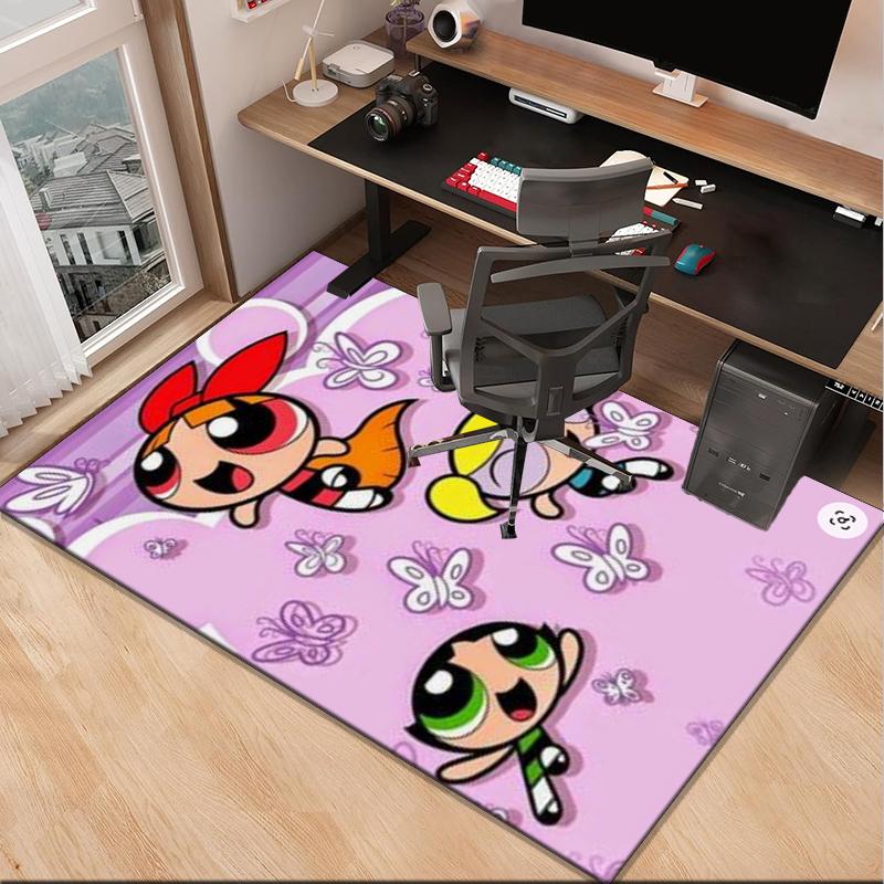 Power Police  Adventure Office Rug Chair Mat, Game Carpet, Suitable for Front Door, Bedroom, Living Room, Desk, Holiday Gift