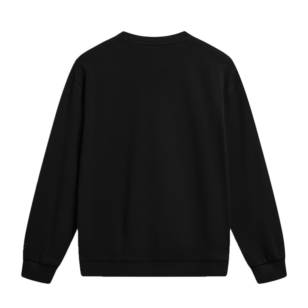 Li Ning Sports Lifestyle Series Loose Fit Round Neck Couple Sweatshirt Unisex Tops AWDW685-3