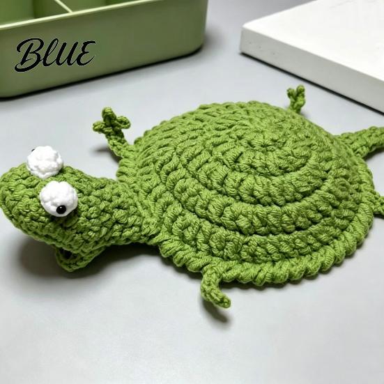 Table Protector Coaster Crochet Lizard Coaster Funny Handmade Animal Cup Mat 3D Knitted Unique Mat Drink for Desk Cute Heat Resistant Decorative