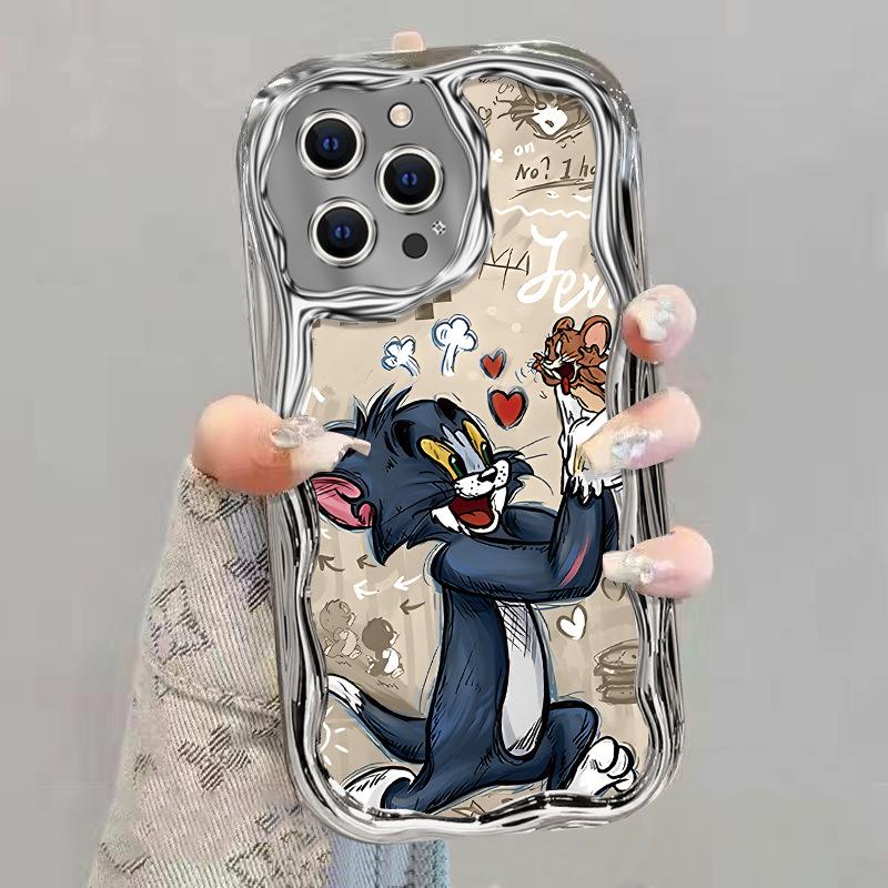 Tom applies to Apple 16promax mobile phone case 15 cartoon iphone14pro protective case 13pm new 12.