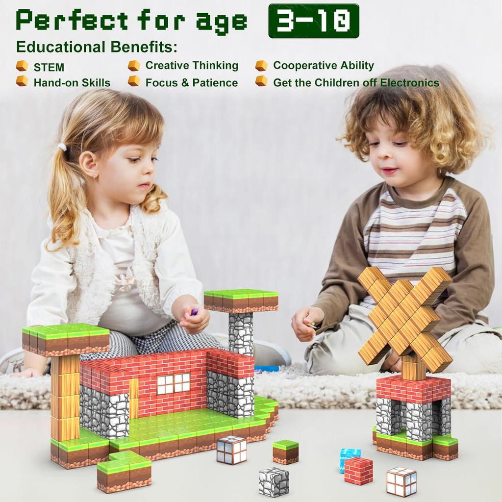 My Forest World Magnetic Cubes: Educational STEM Building Blocks