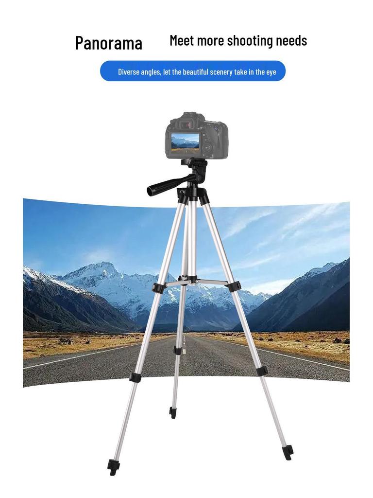 Aluminum Mobile Phone Holder & Projector Stand with Remote Control Tripod for Outdoor Shooting & Live Streaming