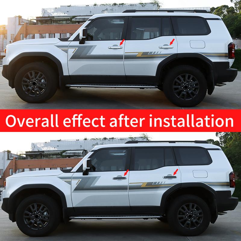 For Toyota Land Cruiser Prado LC250 250 2024 2025 1958 First Edition FJ250 Exterior Door Handles Sequins, Upgraded Accessories