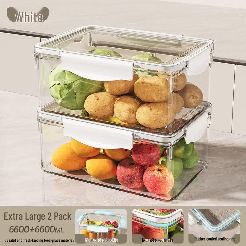 Qiwei Large Capacity Refrigerator & Freezer Safe Food Storage Container