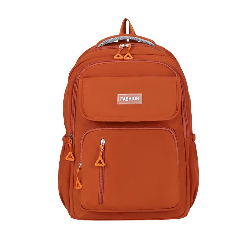 Fashionable New Style Junior High School Student Schoolbag Women with High Appearance  Simple Student Backpack Men's Youth Campus Backpack