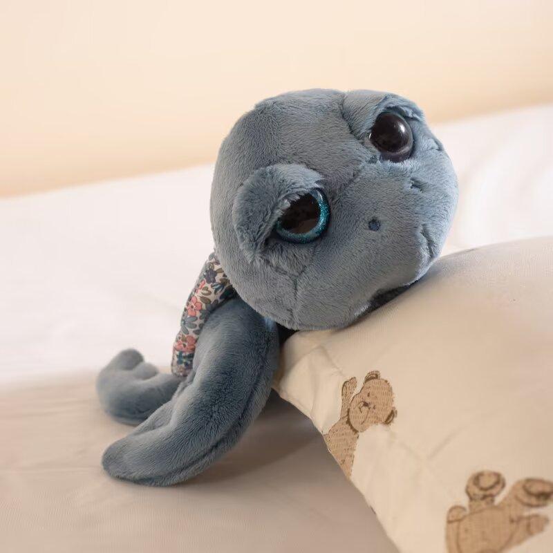 

Cartoon Cute Big-eyed Particle Turtle Doll Plush Toy Children Sleeping Comfort Pillow Girl Gift 24cm 0.1kg