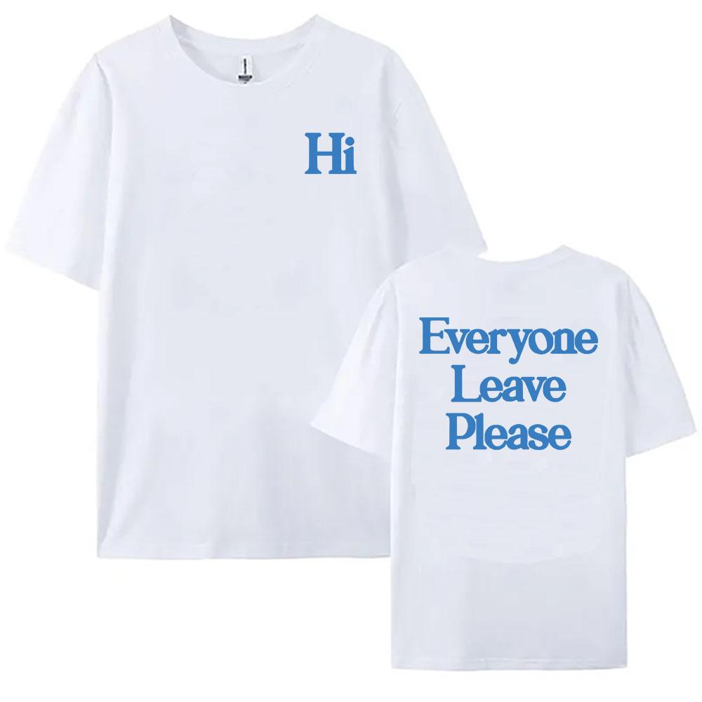 

Привет, Всем Уходите Пожалуйста Футболка FLETCHER Ты бы все еще любил меня, если бы действительно знал меня Футболки Хлопок Лето Женские Мужские Рубашка XS