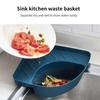 Sink Basket Triangular Draining Sink Rack Suction Cup Plastic Kitchen