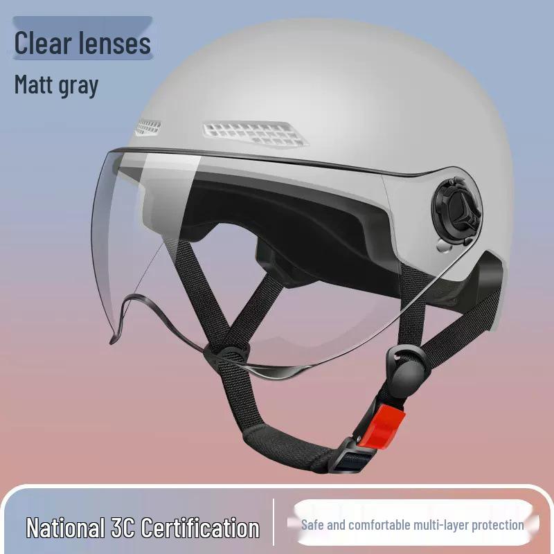 3C Certified Lightweight Electric Bike Half-Helmet with Summer Sun Protection for Men and Women