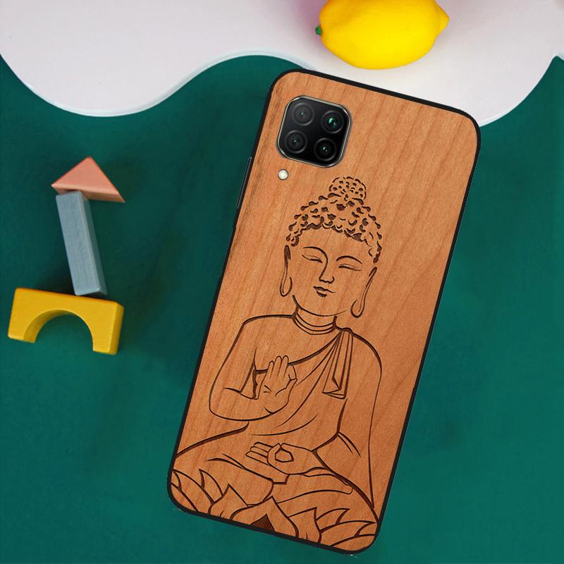 Buddha Jesus Guadalupe Wood For Huawei Nova 11i 12s 12i 8i 7i Y73 Y70 Y90 Y60 Y72 Y61 Y91 9 10 SE P30 Pro P40 Lite Case