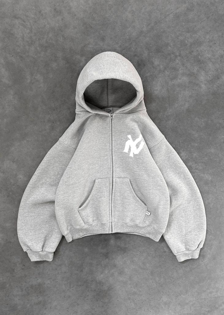 2024 Unisex European & American Autumn/Winter Printed Hooded Sweatshirt Jacket