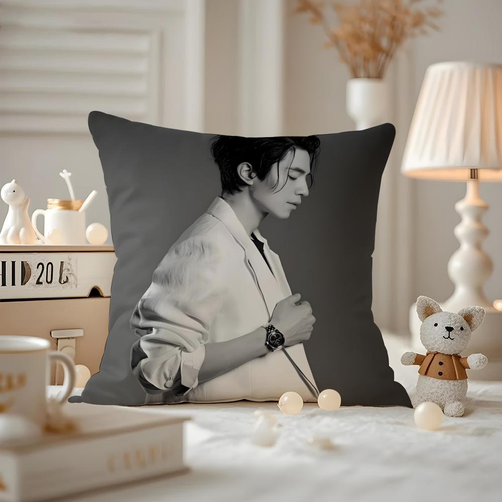 Lee Dongwook Actor Cushion Cover Pattern Printed Pillowcase For Living Room Sofa Cushion Cover & Bedroom Decor
