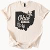 Ohio State Graphic T Shirt Buckeye Leaf Corn Map Design Est 1803 Ohio Established Novelty Midwest Farm Gift Shirt Unique Ohio Apparel