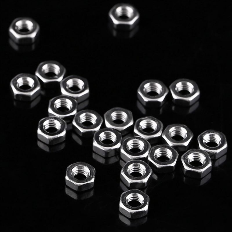 ABWR-1360Pcs M3 Hex Socket Screw Nut Stainless Steel M3 Screws Nuts Assortment Kit Fastener