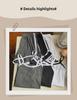 Women's Casual Summer Pajamas with Chest Pads - Suspender Shorts Set