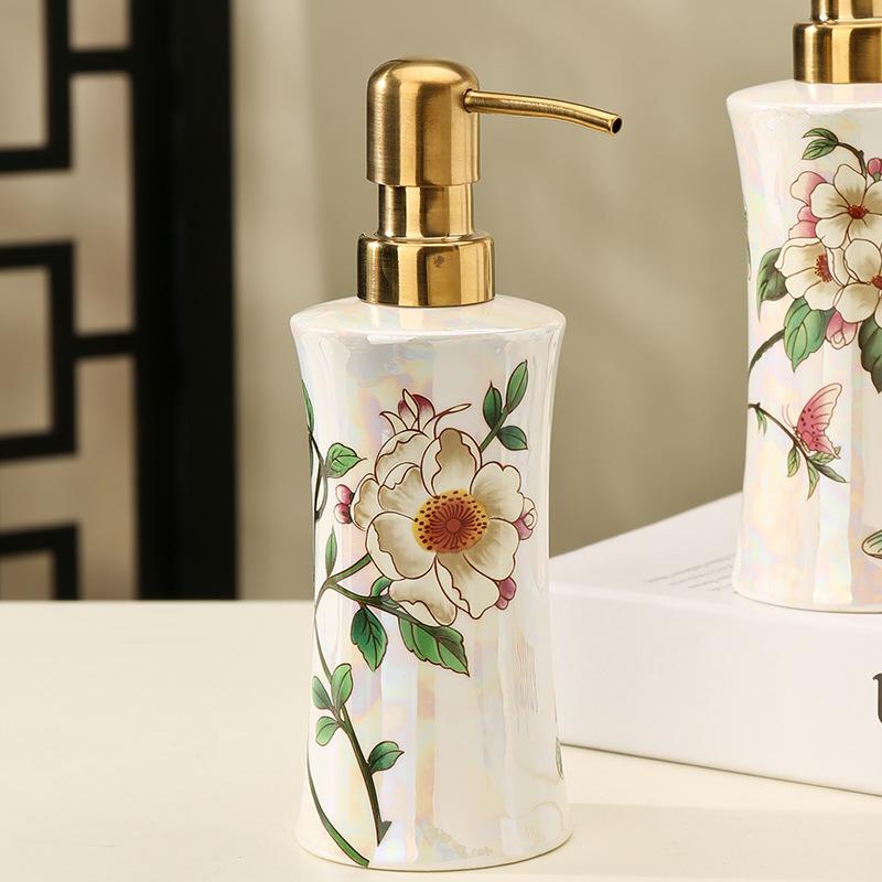 250ml soap dispenser ceramic press bottle shampoo and shower gel dispensing bottle bathroom accessories bathroom accessories