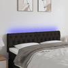 VidaXL LED Headboard Bedroom Furniture Double Bed Accessory Head of Bed Frame Interior Black 3121948