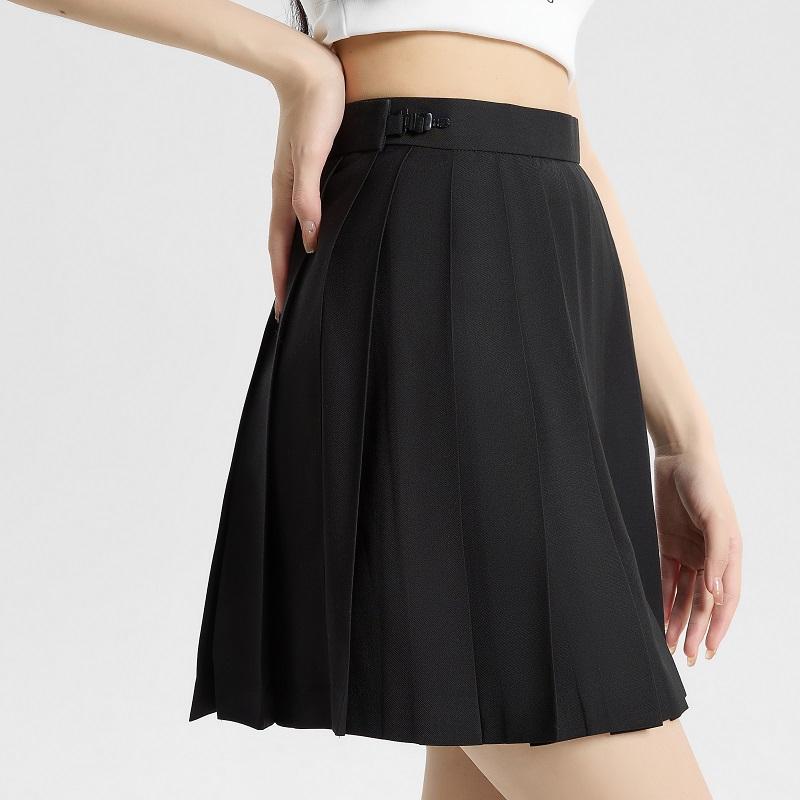 Spring Autumn JK Pleated Skirt Women A-line High Waist Solid Preppy Dance Skirt Y2K Korean Slim All-match Mini Skirts Streetwear