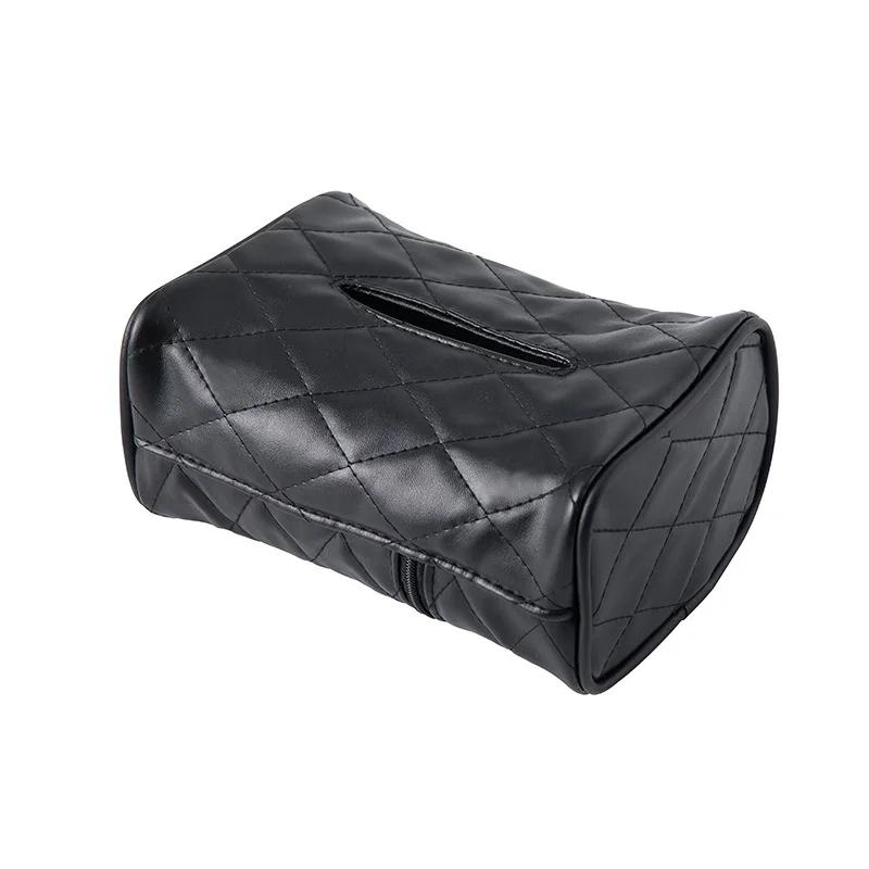 Bathroom Car Room PU Leather Tissue Box Napkin Holder Auto Paper Cover Case Organizer Towel